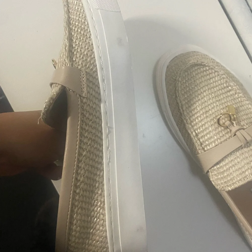 Steven New York Kiana tan 1” platform loafer with woven design size 7 - Picture 7 of 8